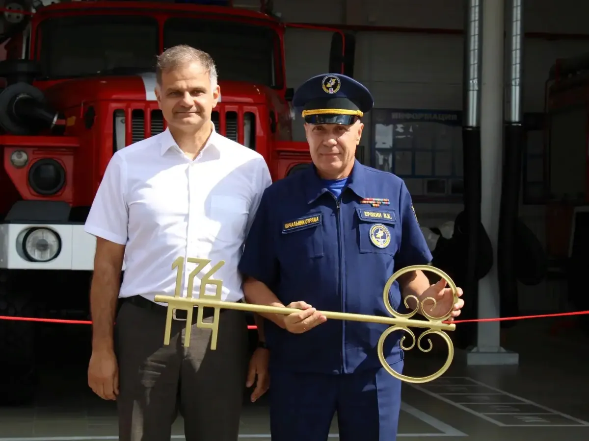 🚒 **Новое здание пожарной части открыли в Починковском округе