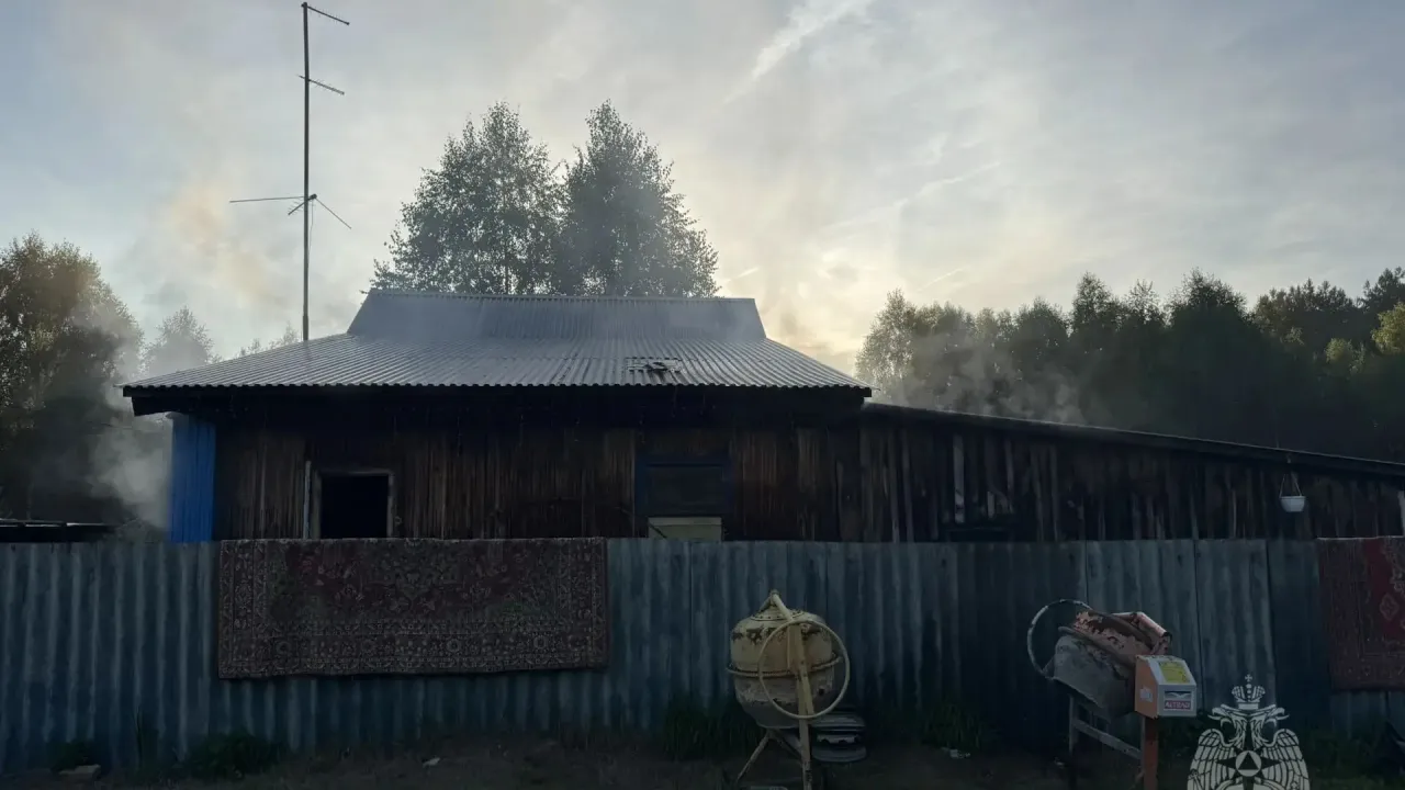 Мужчина погиб при пожаре в частном доме на Бору