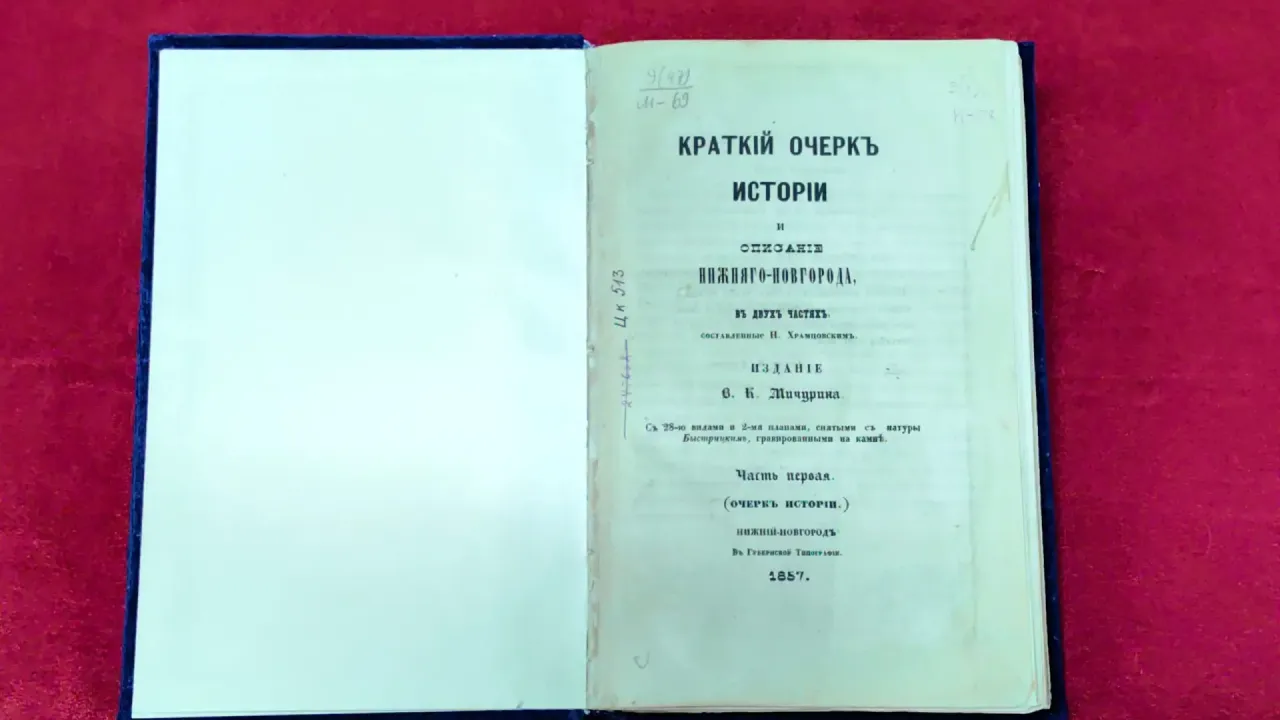 Уникальная книга о Нижнем Новгороде XIX века